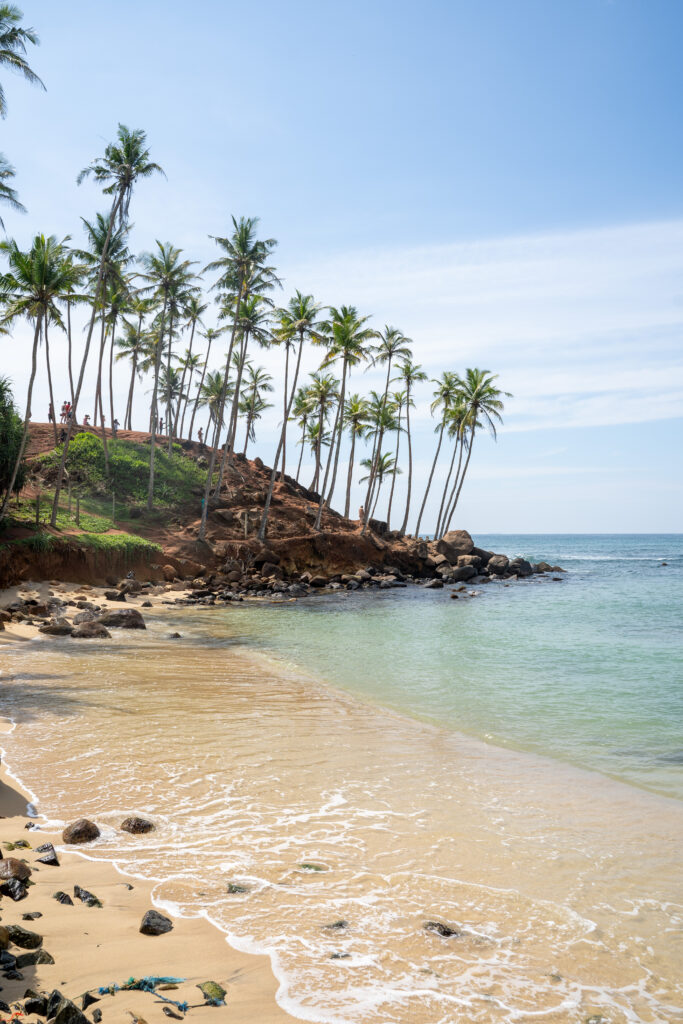 Famous Coconut Tree Hill in Mirissa, Sri Lanka Beach next to the Indian Ocean