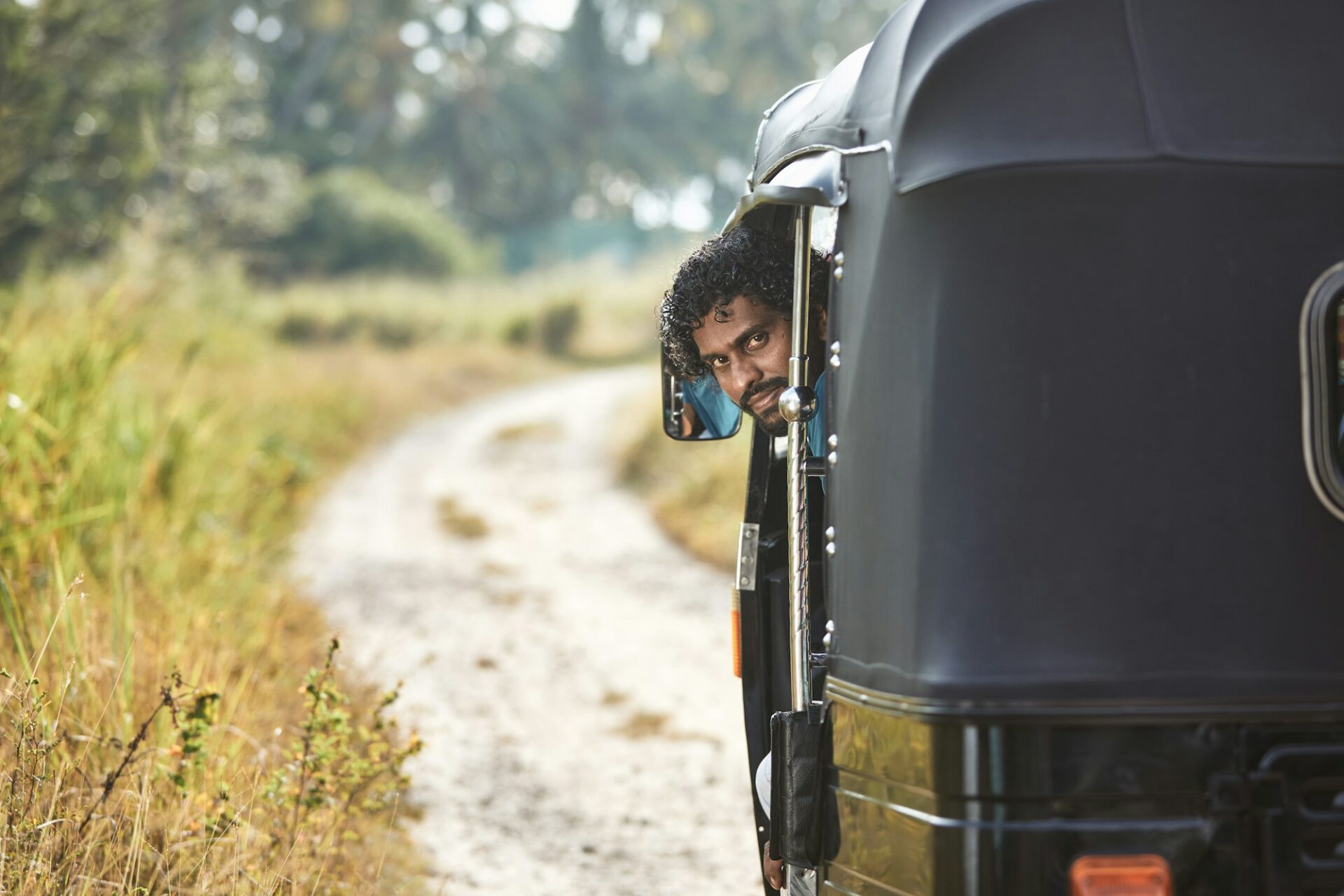 Portrait of tuk tuk driver in Sri Lanka