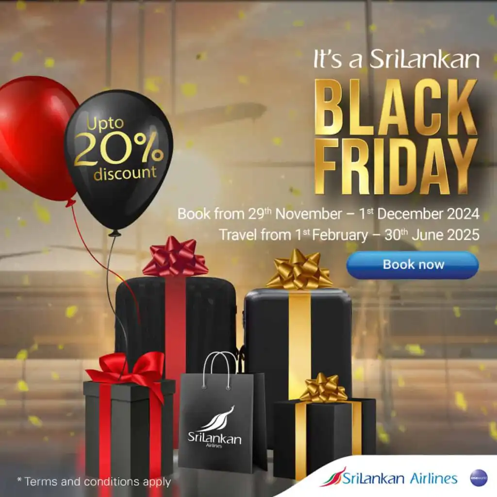 SriLankan Airlines Black Friday Promotion English
