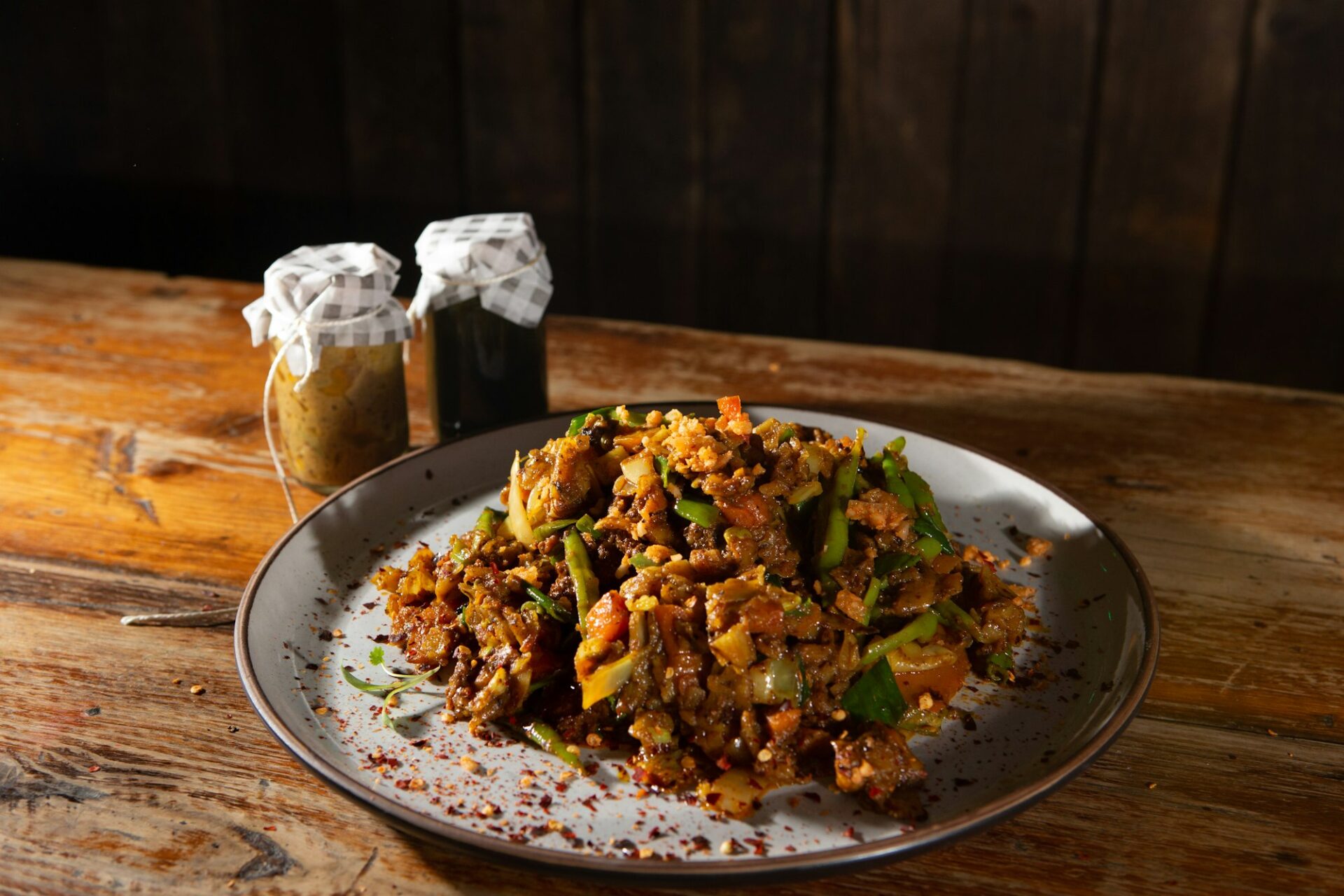 Sri Lankan Kottu on Plate