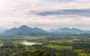 Mountain landscape of Sri Lanka